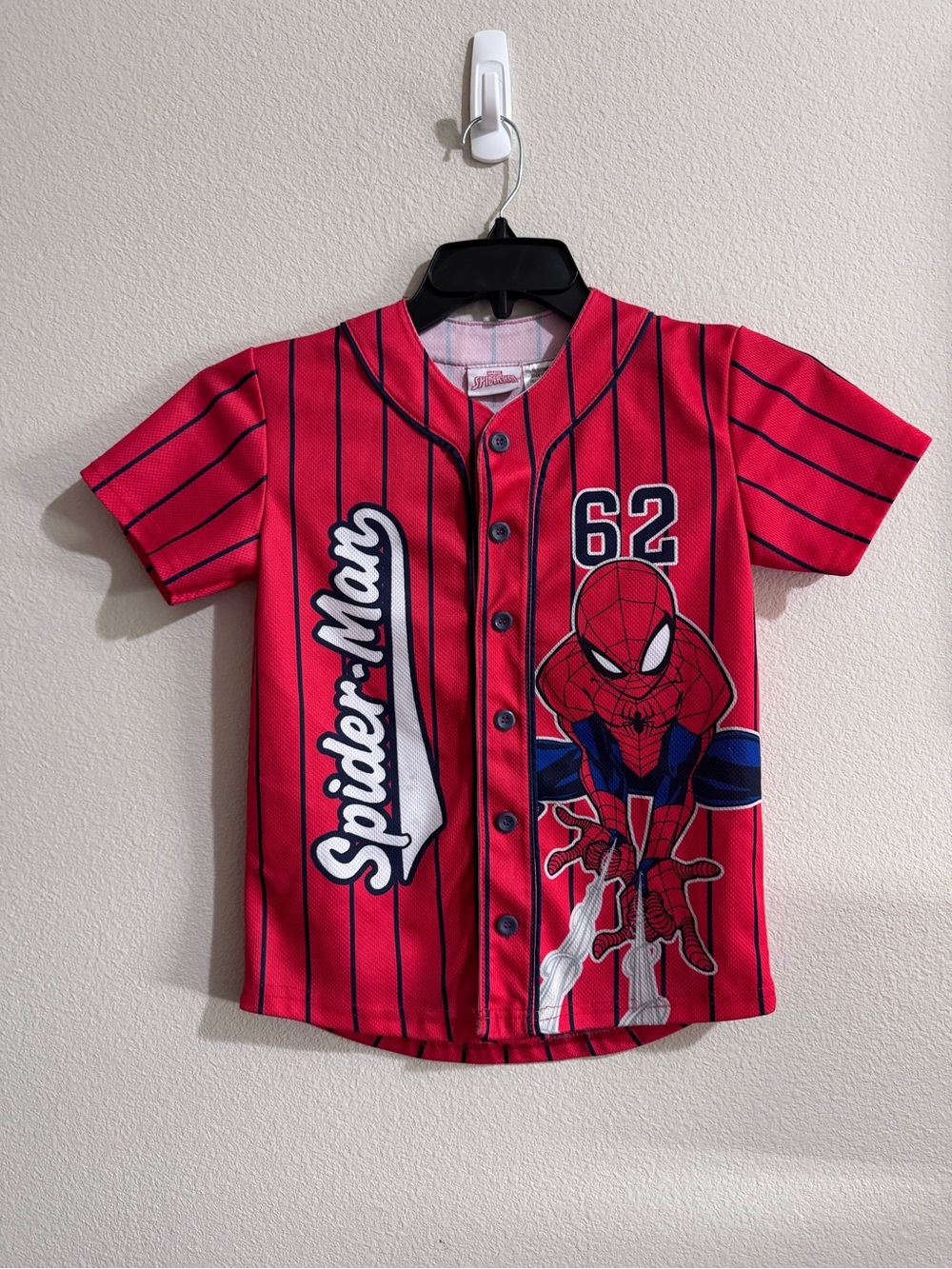 Spider-Man Baseball Jersey Child Sz 8